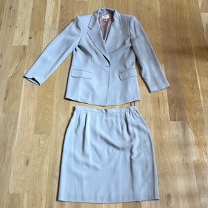 Talbots gray skirt-suit set, size 10